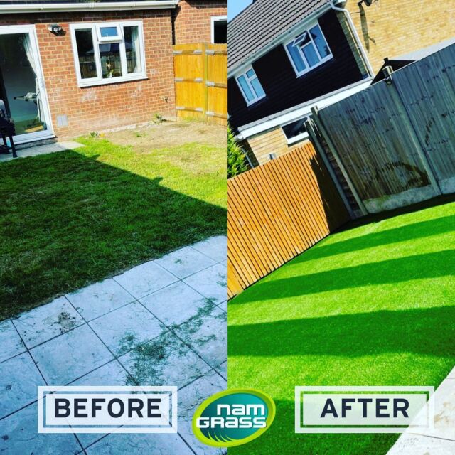 • TRANSFORMATION THURSDAY •  A simple but affective transformation, carried out by @vcasurfacing 
•
•
•
•
•
•
#Artificialgrass #Namgrass #gardentransformation #fakegrass #grass #artificialturf